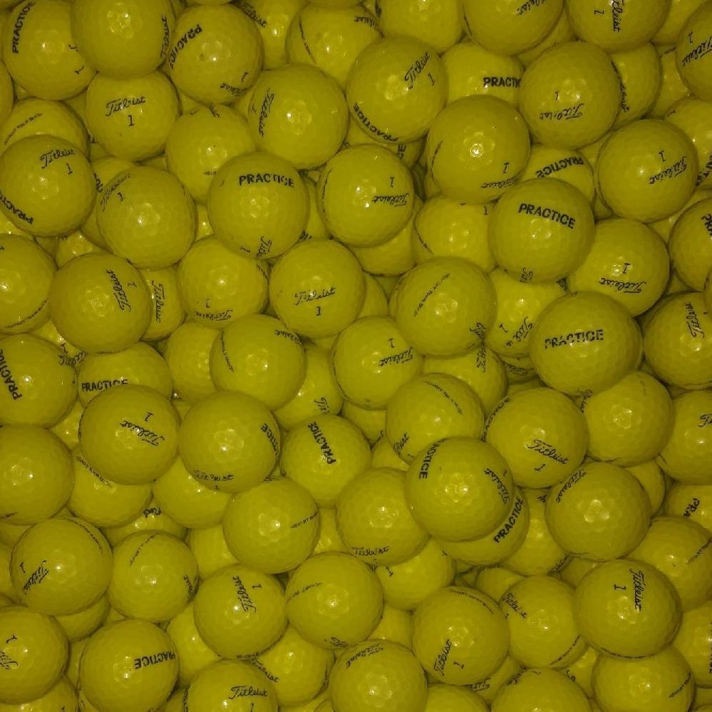 Titleist Tour Practice/NXT Yellow Used Range Golf Balls AB Grade